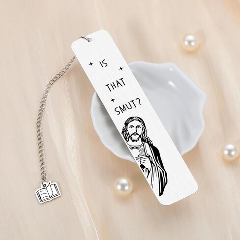 Funny Bookmarks for Women, is That Smut Jesus Bookmark, Smutty Book Marks for Reading Women, Valentines Day Gifts for Her Naughty, Birthday Christmas White Elephant Gifts for Adult in Saudi Arabia