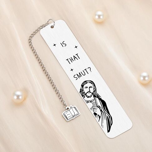 Funny Bookmarks for Women, is That Smut Jesus Bookmark, Smutty Book Marks for Reading Women, Valentines Day Gifts for Her Naughty, Birthday Christmas White Elephant Gifts for Adult in Saudi Arabia