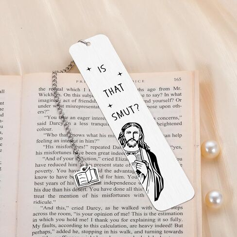 Funny Bookmarks for Women, is That Smut Jesus Bookmark, Smutty Book Marks for Reading Women, Valentines Day Gifts for Her Naughty, Birthday Christmas White Elephant Gifts for Adult in Saudi Arabia