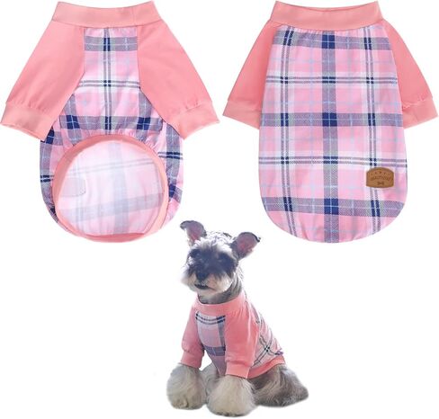 ملابس الكلب Beautyzoo للكلاب الصغيرة المتوسطة ، والحيوانات الأليفة قمصان القطن مسدود قمصان الكلب لفصل الخريف في فصل الشتاء البارد ، وملابس الجرو ، حجم XS in Kuwait