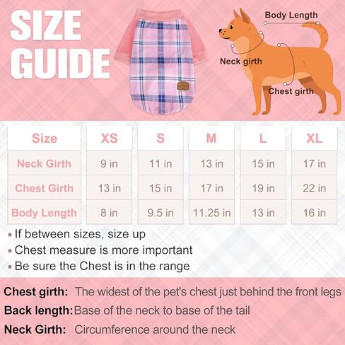 ملابس الكلب Beautyzoo للكلاب الصغيرة المتوسطة ، والحيوانات الأليفة قمصان القطن مسدود قمصان الكلب لفصل الخريف في فصل الشتاء البارد ، وملابس الجرو ، حجم XS in Kuwait