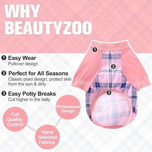ملابس الكلب Beautyzoo للكلاب الصغيرة المتوسطة ، والحيوانات الأليفة قمصان القطن مسدود قمصان الكلب لفصل الخريف في فصل الشتاء البارد ، وملابس الجرو ، حجم XS in Kuwait