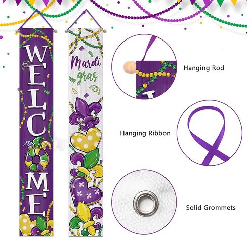 Welcome Spring Butterfly Porch Banner Sign, Hello Spring Daisy Flower Front Door Decorative Hanging Banner Flag, Floral Seasonal Pink Purple Decoration Home Outdoor Decor in Kuwait