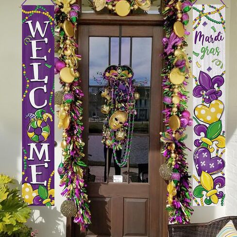 Welcome Spring Butterfly Porch Banner Sign, Hello Spring Daisy Flower Front Door Decorative Hanging Banner Flag, Floral Seasonal Pink Purple Decoration Home Outdoor Decor in Kuwait