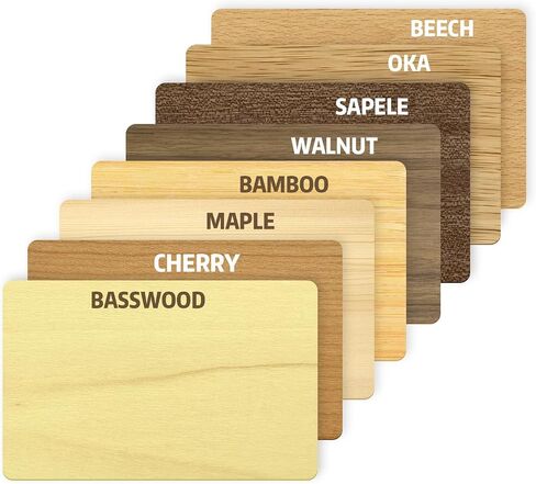Wooden NFC Cards NFC NTAG215 Cards NFC Tags 504 Bytes (215WOOD-8PCS) in Saudi Arabia
