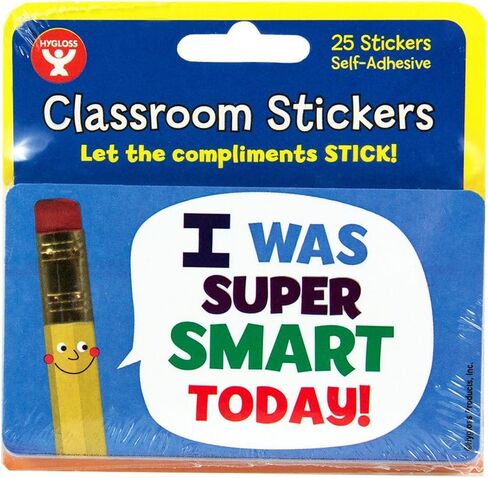 Hygloss Products Good Behavior Stickers - I Had A Great Day - Incentive for Students and Kids - Student Prize - 3.5 x 2 Inches - 25 Stickers Per Pack in Saudi Arabia
