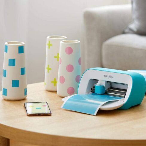 Cricut Smart Permanent Vinyl (5.5in x 48in, Shimmer Silver) for Joy machine - matless cutting for shapes up to 4ft, & repeated cuts up to 20ft in Kuwait