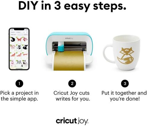 Cricut Smart Permanent Vinyl (5.5in x 48in, Shimmer Silver) for Joy machine - matless cutting for shapes up to 4ft, & repeated cuts up to 20ft in Kuwait