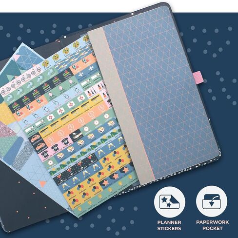 Boxclever Press Undated Planner. Undated Weekly Planner to Schedule, Plan & Organize. Agenda Planner with Tear Out Grocery Lists, Monthly Planning, Planner Stickers & More. 8.5 x 5.5ins in Saudi Arabia
