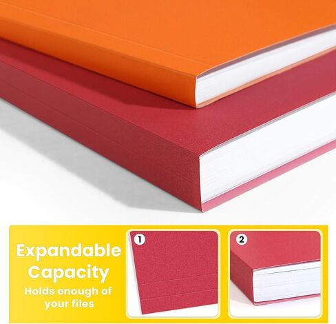 SUNEE File Folders, 18 Pack Manilla Folders 8.5 x 11, Colored Folders Office Organization Home School Folders for Documents Files Paper,6 Assorted Colors in Kuwait