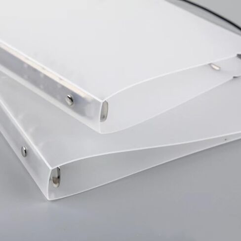 A5 دفتر Notebook Binder photocard ، شفافة ورقة المنظم الشفافة منظم الموثق 6 مخطط رنين الميزانية مع سلسلة مرنة (شفافة) in Kuwait
