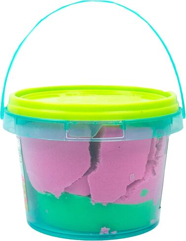 by Horizon Group USA, 4.5 lbs of Stretchable, Expandable, Moldable Non-Stick Slimy Play Sand in 3 Reusable Buckets, Purple/Blue/White in Saudi Arabia