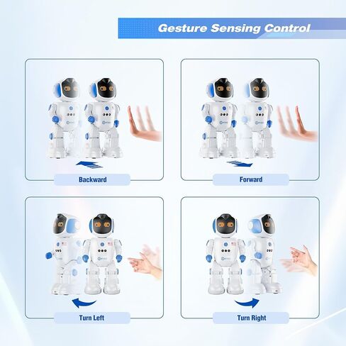 Contixo R10 Smart RC Robot Toy for Kids, Programmable Remote Control Robot with Gesture Sensing Walking & Dancing Birthday Present for 6 7 8 9 Years Old Kids Boys and Girls in Saudi Arabia