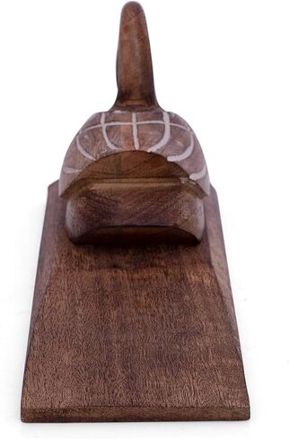 Unique Decorative Wooden Door Stopper Holder Wedge Jammer Multi Surface Non Skid for Kids Room On Wood Carpet Tile Concrete for Baby Child Safety Heavy Duty Wall Protector for Home (Swan) in Saudi Arabia