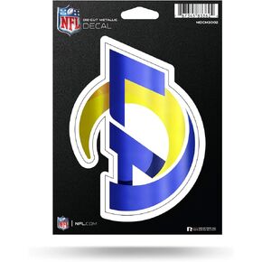 Rico Industries NFL Los Angeles Rams Die Cut Metallic Sticker