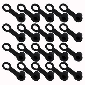 Brake Bleeder 8mm Rubber Caps Grease Zerk Fitting Cap Dust Cover Brake Bleed Nipple Cap for Nut Bleeder Cars and Motorcycles 20 Packs