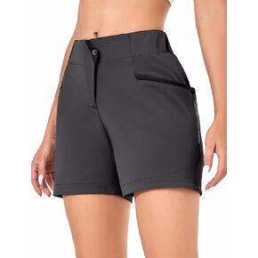 Little Donkey Andy 5 Inch Inseam Nylon Shorts for Women Stretch Quick Dry Shorts for Hiking Travel Casual