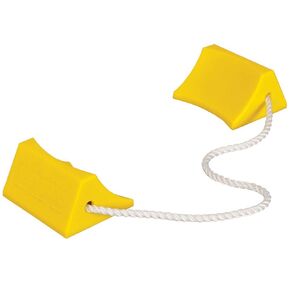 Tigerchocks AC201 Urethane Lightweight Commercial Aviation Wheel Chock, Yellow, 5.5" Length x 4.5" Width x 2.75" Height
