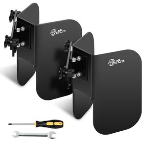 2 Pack L-Track Wheel Chock |L Track Motorcycle Wheel Chock for Dirt Bikes|L-Track Accessories for Enclosed Trailer L-Track Wall Mount Motorcycle Tire for Garages Trailers|L Track tie Down