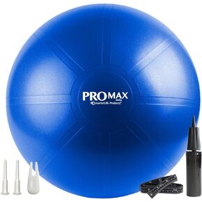SmarterLife PRO MAX Workout Exercise Ball for Fitness, Yoga, Balance, Stability, or Birth Ball for Pregnancy and Labor, Great as Yoga Ball Chair for Office or Home Gym Equipment