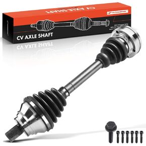 A-Premium CV Axle Shaft Assembly Compatible with Audi A3 A3 Quattro S3 & Volkswagen Bora CC Eos Golf GTI Jetta Passat CC R32 Front Left Driver Side, Replace# 1K0407271BJ