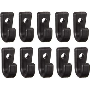 10pcs Kayak J Hooks Black Nylon Lashing Hook Bungee J-Shaped Hooks for Safety Kayak Canoe Paddle Board Rowing Boating Accessory