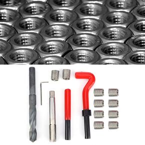 15 Pcs Thread Inserts M14x1.5 Female Thread Repairing Accessory Assortment Kit Drill, Automotive Spark Plug Thread Repair Kits