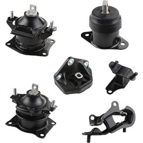 JDMON Replacement for 6Pcs Engine Motor Mount Honda Accord 3.0L 2003-2007 Compatible with A4525 A4526HY A4527HY A4517 A4524 A4544
