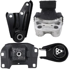 ENA Engine and Trans Mount Set of 4 Compatible with Mazda 3 2004 2005 2006 2007 2008 2009 2010 3 2.0L 2.3L (No Turbo) Automatic Transmission Replacement for A4404 A4405 A4418 A5312 9196 9222 3103 9632