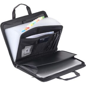 Accordion File Organizer, 13 Pocket Important Document Organizer Expanding File Folder with Zipper & Labels Multi-Pockets Paper Organizer Folder for Letter, A4, Receipts Securely Organize Documents