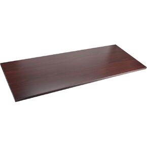 Lorell 59607 Adjustable Height Tabletop, 24-Inch x72-Inch x1-Inch , Mahogany