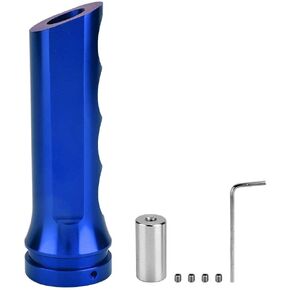 Akozon Handbrake Cover, Fydn 16mm Auto Aluminum Universal Handbrake Cuff Decoration Modificate Accessory Case for Most Cars(Blue)