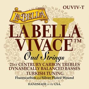 La Bella OUVIV-T Vivaces Turkish Tuning Fluorocarbon Silver-Plated wound Oud String