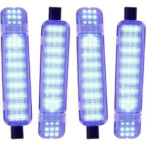 Led Side Door Panel Lights Courtesy Light Fit for Chevy Sierra GMC C/K, Yukon Silverado 1500 2500 3500 Avalanche, Suburban, Hum-mer H2 Interior Side Door Panel Light 4Pcs