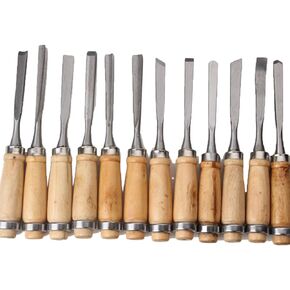 12pcs set carving knives for woodworking, flower carving, and chiseling