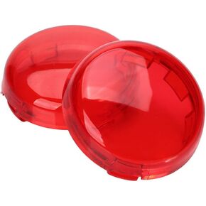 ZYTC Red Harley Turn Signal Lens Covers Lenses Pack of 2