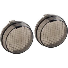 NTHREEAUTO Smoked Turn Signal Lens Cover Compatible with Honda Shadow VTX 1300 Cruisers Kawasaki Vulcan 2000 1600 Classic Nomad - 2PCS