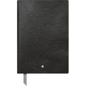 Montblanc Notebook Black Lined #146 Fine Stationery 113294 – Elegant Journal with Leather Binding and Ruled Pages – 1 x (5.9 x 8.2 in.)