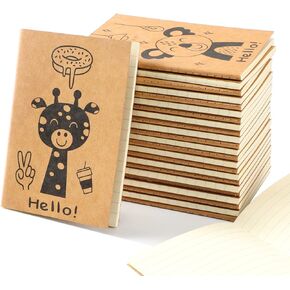 Journaling Notebooks, Mini Journals for Kids Bulk, 24 Pack Kraft Paper Cute Animals Pocket Notebooks for School Prize, Bulk Gifts for Kids, Students Party Favors (80 Lined Page, 4×5.5 In)