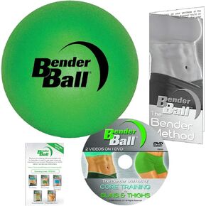 The Original Bender Ball | 9 inch Pilates Ball for Abs, Core & Back | Core Training Ball | Small Crunch Exercise Ball | Includes 5 Streaming Videos + Core Training/Bun & Thighs DVD