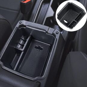 TACORBO Center Console Organizer Compatible with 2022 2023 2024 Taos and 2018 2019 2020 2021 2022 2023 2024 Tiguan Accessories Armrest Secondary Storage Box, Interior ABS Insert Glove Box Tray