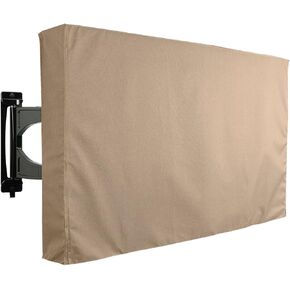 KHOMO GEAR Outdoor TV Cover Brown Universal Weatherproof Protector for 50-52 Inch TV - Fits Most Mounts & Brackets