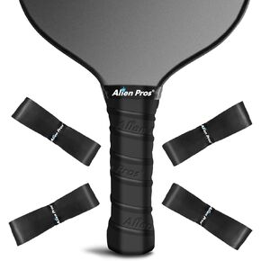 ALIEN PROS Pickleball Overgrip (4-Pack) with Ridges for Better Grip Control - Precut and Dry Feel Pickleball Grip Tape - Non-Slip Pickleball Paddle Grip Tape for High Performance