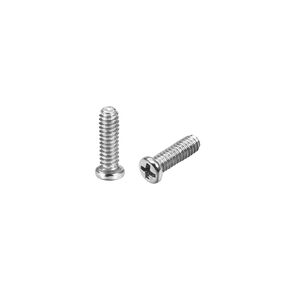 uxcell M2x2mm Phillips Screw Fastener Black 2.8mm Dia Screw Head for Laptop PC TV Fan Switch 50pcs
