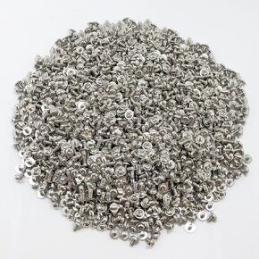 100 pcs M3x5 Silver Round Head PC Mounting Computer Screws Computer Case Fixed Motherboard Screw