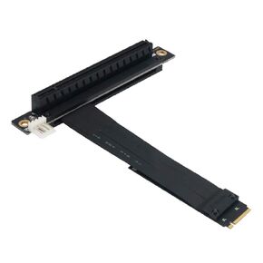 M.2 NGFF NVMe Key M to PCIe 3.0 X16 Extension Cable (90° Right Angle PCI-E Slot)
