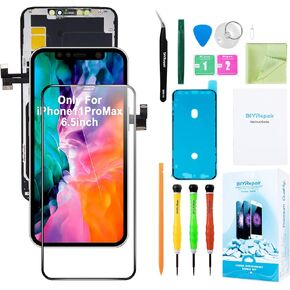 بديل شاشة ممتاز لهاتف iPhone 11 Pro MAX (6.5 بوصة) موديل A2161، A2220، A2218-3D طقم إصلاح شاشة تعمل باللمس، محول رقمي للشاشة مع لاصق مقاوم للماء، أدوات، زجاج مقسى in Kuwait