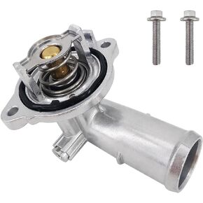 Coolant Thermostat Housing Assembly & 2 Screws Compatible with for Jeep Grand Cherokee 2011-2015 for Dodge Durango 2011-2015 for Wrangler JK 2012-2018