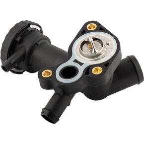 BOXI Thermostat with Gasket and Housing Kit Assembly Fits for MINI Cooper 2002 2003 2004 2005 2006 2007 2008 Replace 11537829959 11537596787