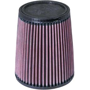 K&N Universal Clamp-On Air Intake Filter: High Performance, Premium, Washable, Replacement Filter: Flange Diameter: 2.75 In, Filter Height: 7 In, Flange L: 0.75 In, Shape: Round Tapered, RU-3610, Red